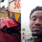 Comedian and singer wey dem dey call Nasboi don escape one serious motor accident as e dey do 36-state waka just to collect verse from Davido.