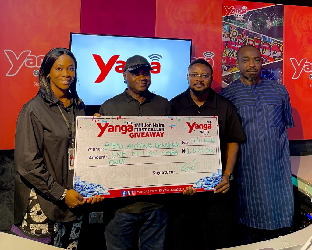 Oluwakemi Shonubi (Pceo tvc),Aloysius Emedo ,Marvin Arimi (Gm yanga fm)and Wale pow pow pow